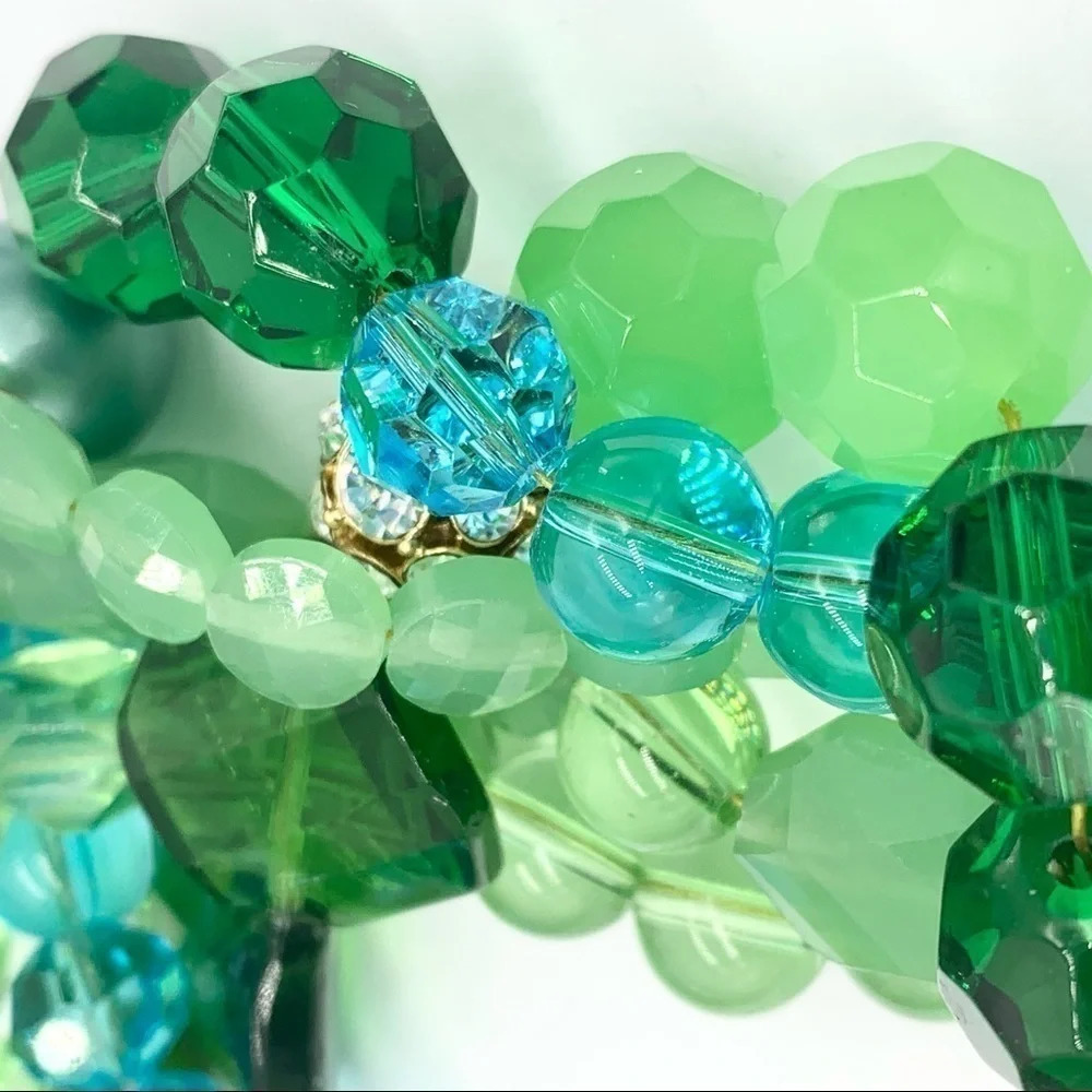 Kate Spade Sea Glass Turtle Beaded Torsade Necklace - Picture 3 of 8